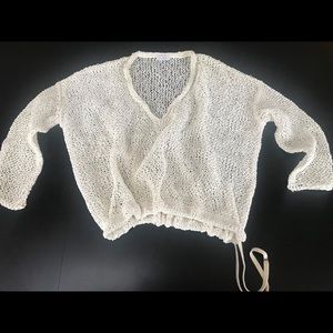 Brunello Cucunelli 3/4 drawstring sweater Medium